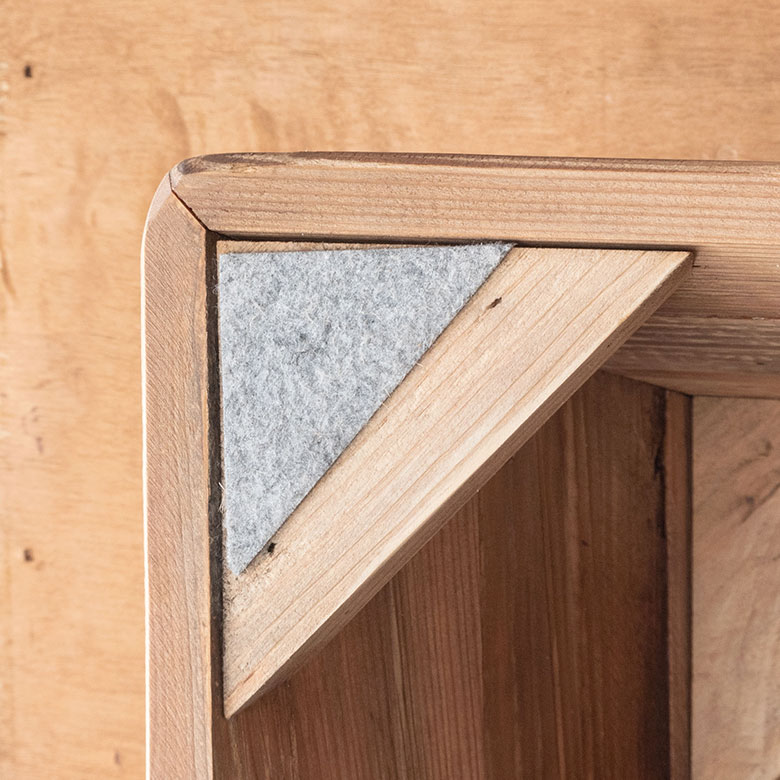 古材の寄木ローテーブル