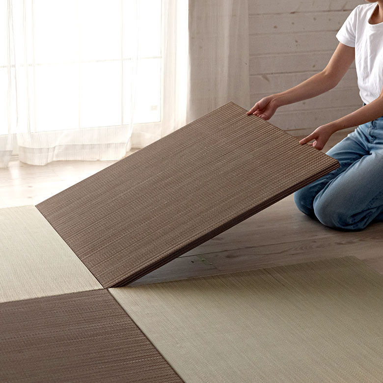 フローリングに置くだけ