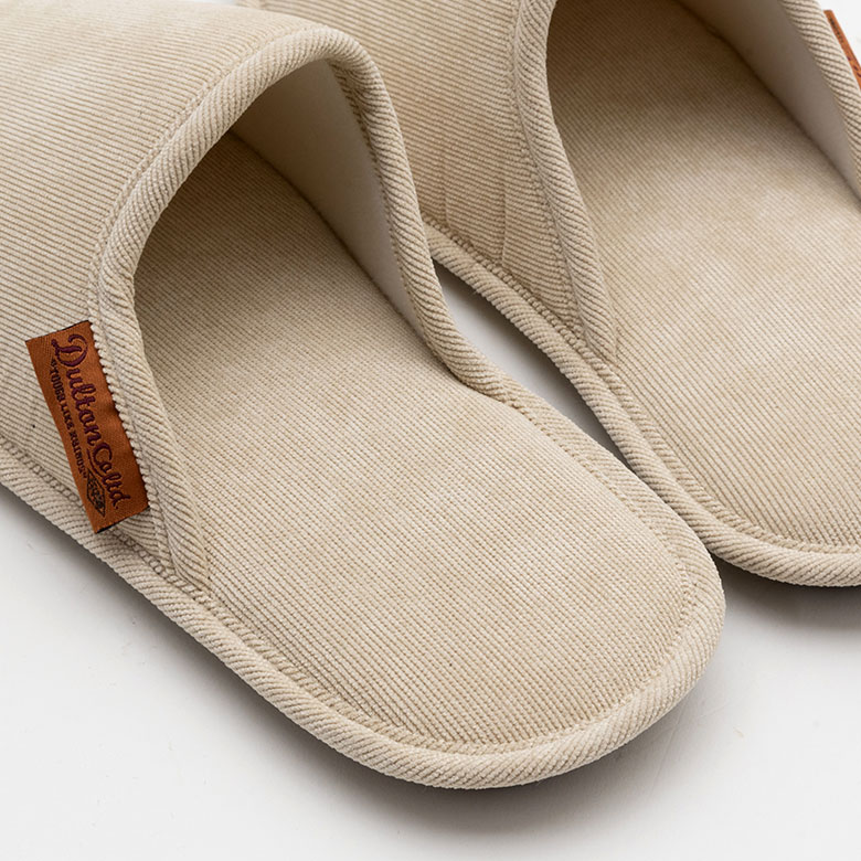 オールシーズン使える コーデュロイのスリッパ Lサイズ