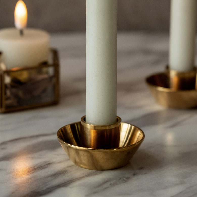 真鍮キャンドルホルダートレー
