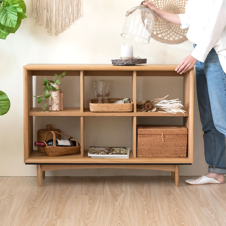 上に物を乗せてもちょうど良い高さ。