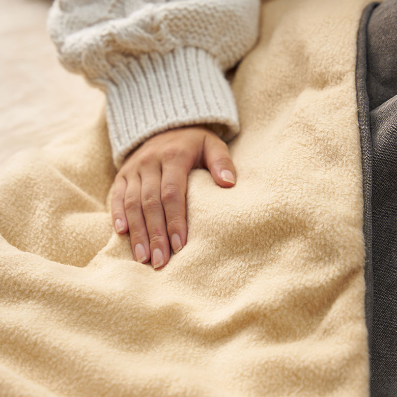 ふんわりと温かいフリース生地