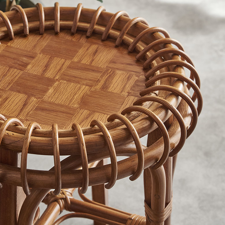 リゾートの雰囲気あふれる、天然ラタン