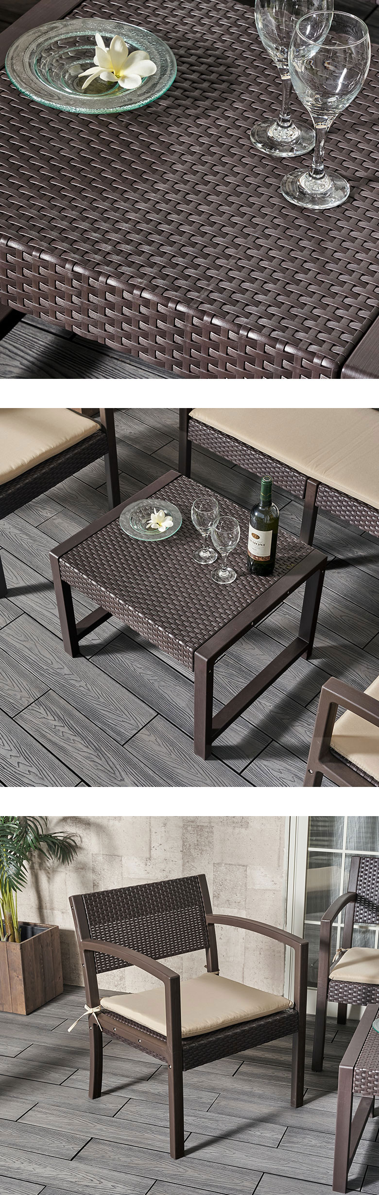 テーブル、二人掛けソファ、一人掛けソファ×2がセット