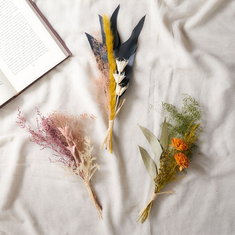 ドライフラワーのブーケ