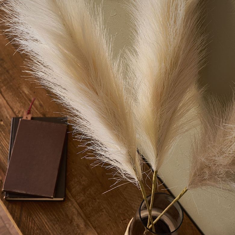 ボリュームたっぷりのふわふわの穂