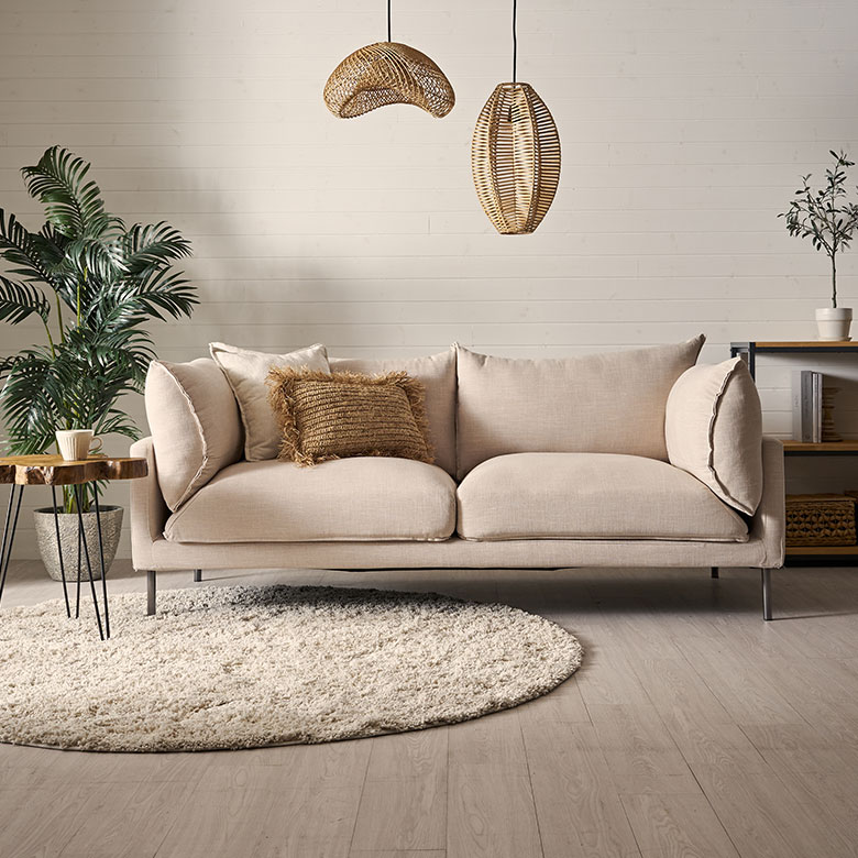 ファブリックソファ