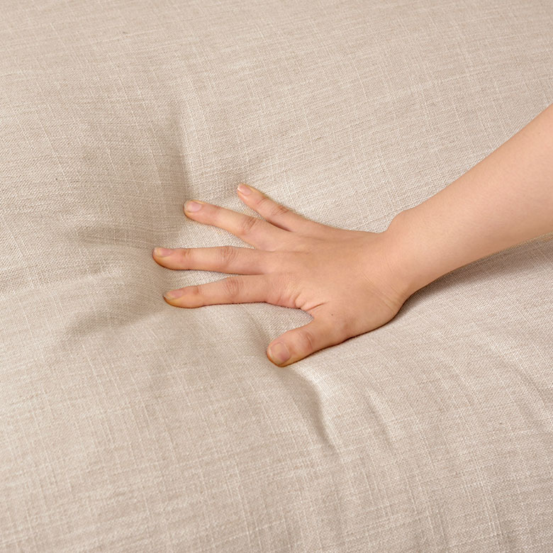 さらりとしたファブリック