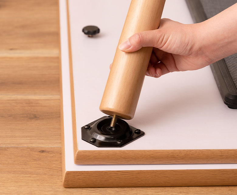 組み立て式でコンパクトに収納可能