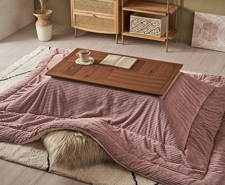 ナチュラルテイストでおしゃれなこたつテーブル