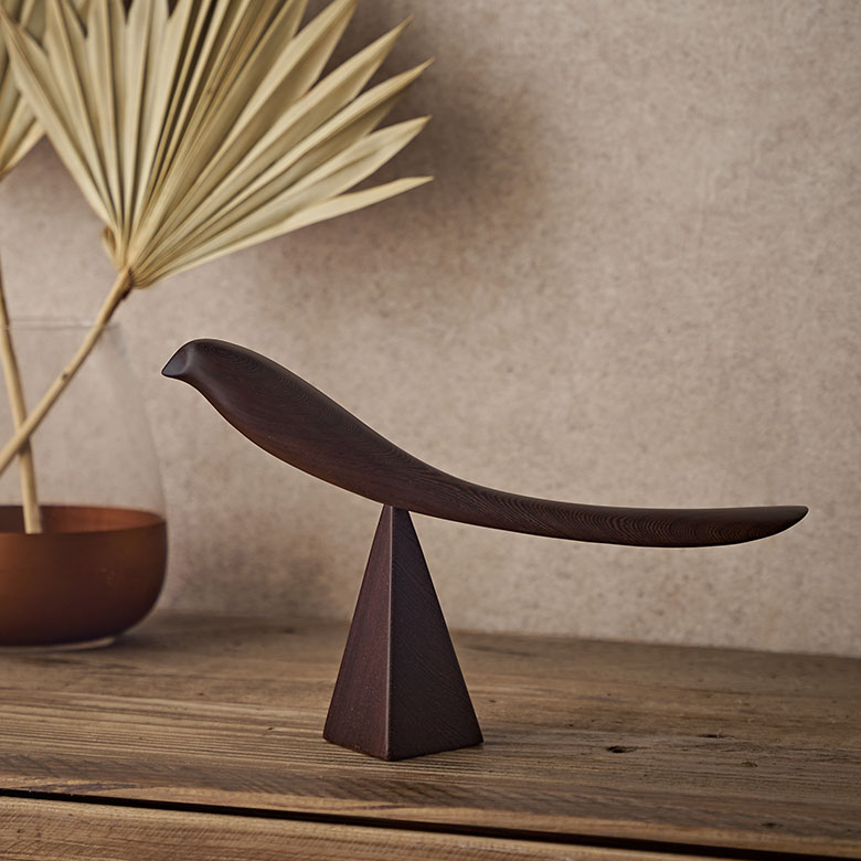 天然木の親鳥の靴べら