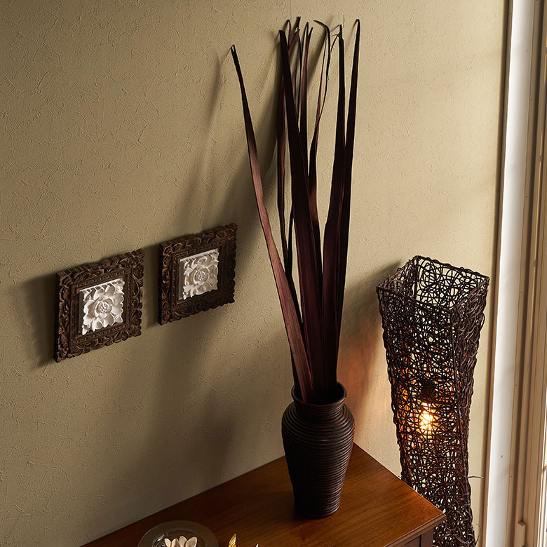 パーム椰子のドライプランツスティック PALM SUN LEAF