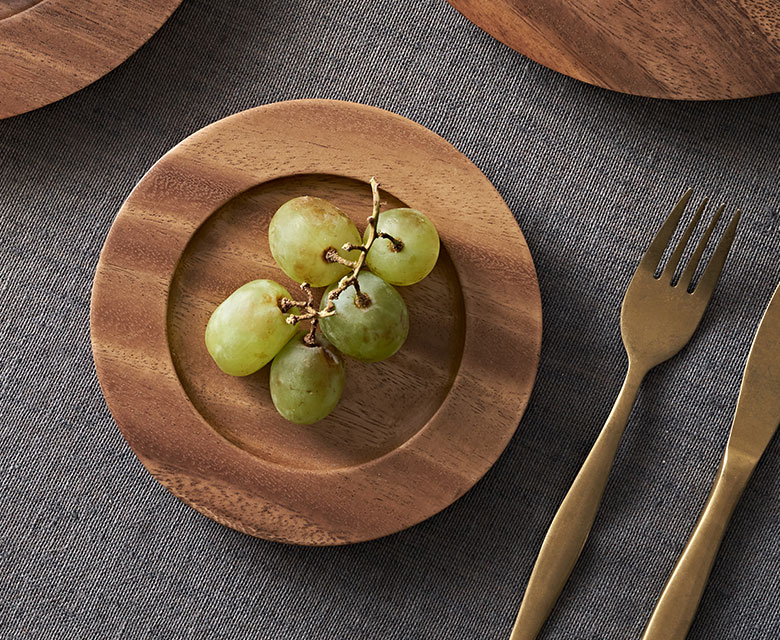 天然木のシンプルなお皿
