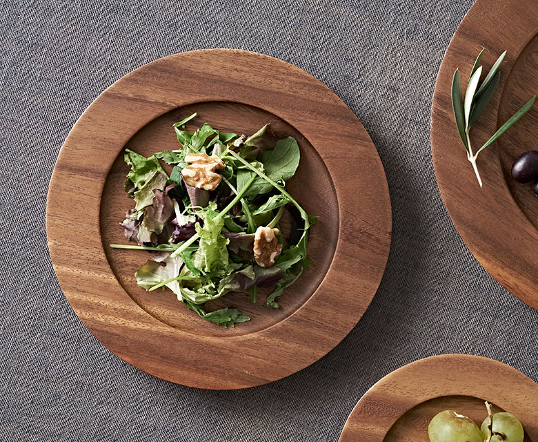 天然木のシンプルなお皿