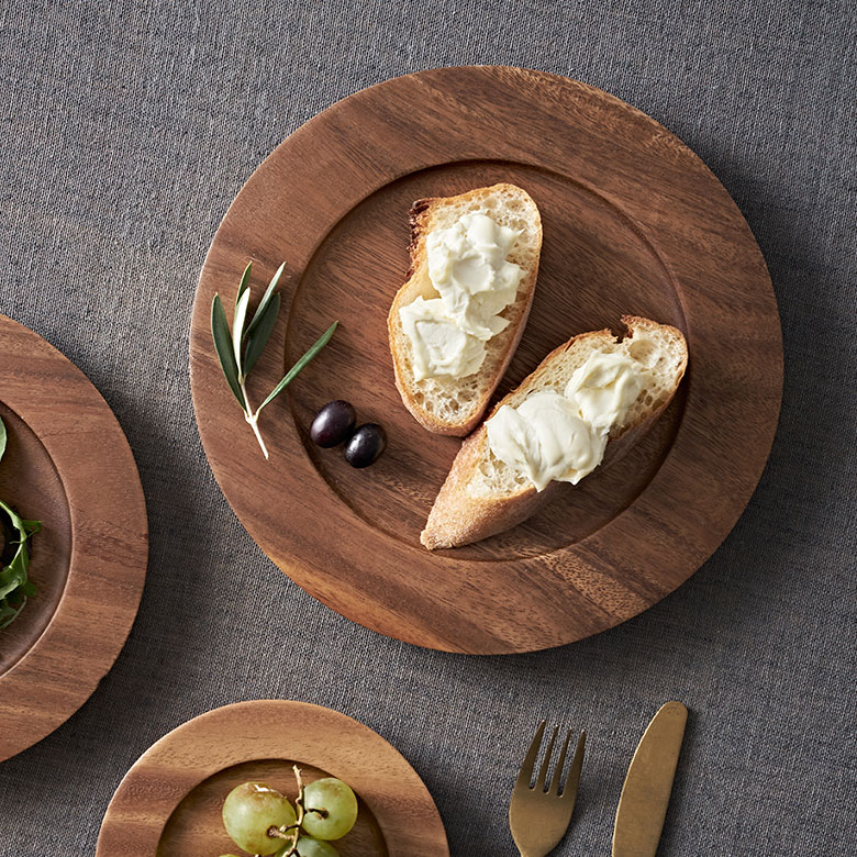 天然木のシンプルなお皿