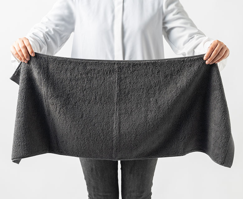 使いやすいサイズの顔拭きタオル