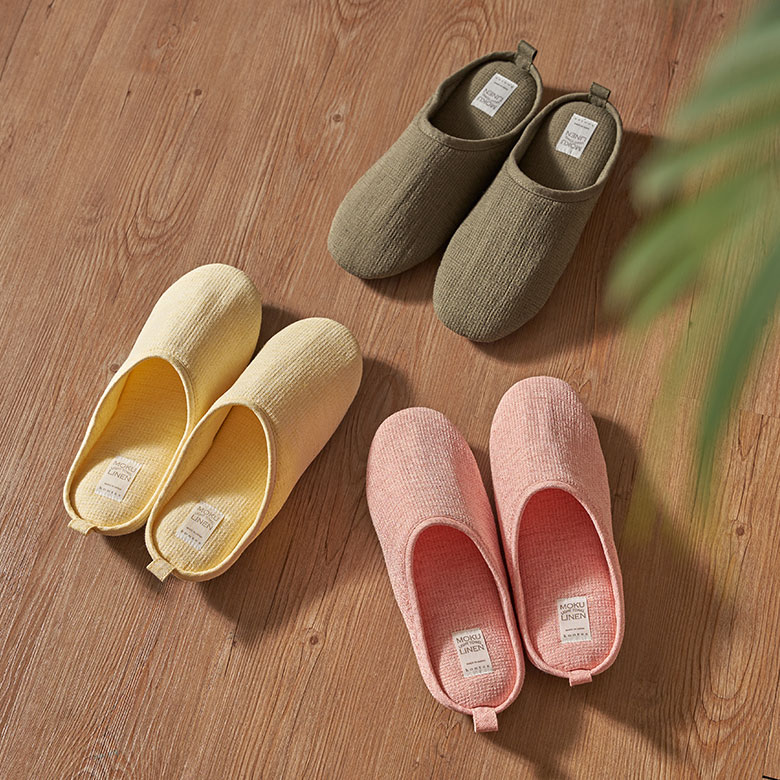 タオル生地のルームシューズ（スリッパ）