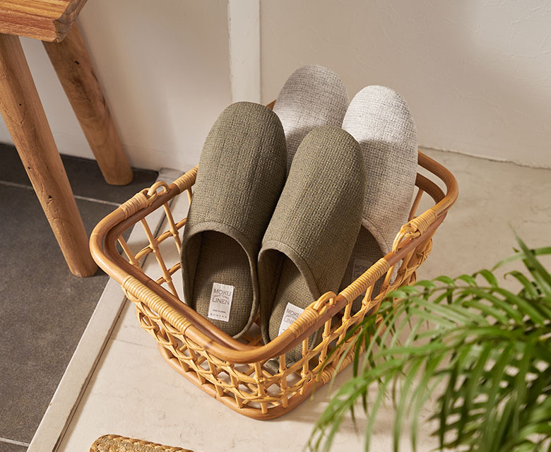 タオル地でできた可愛いルームシューズ