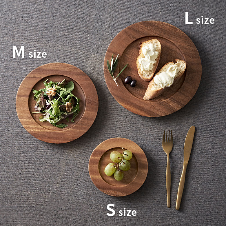 揃えて楽しい木製プレート