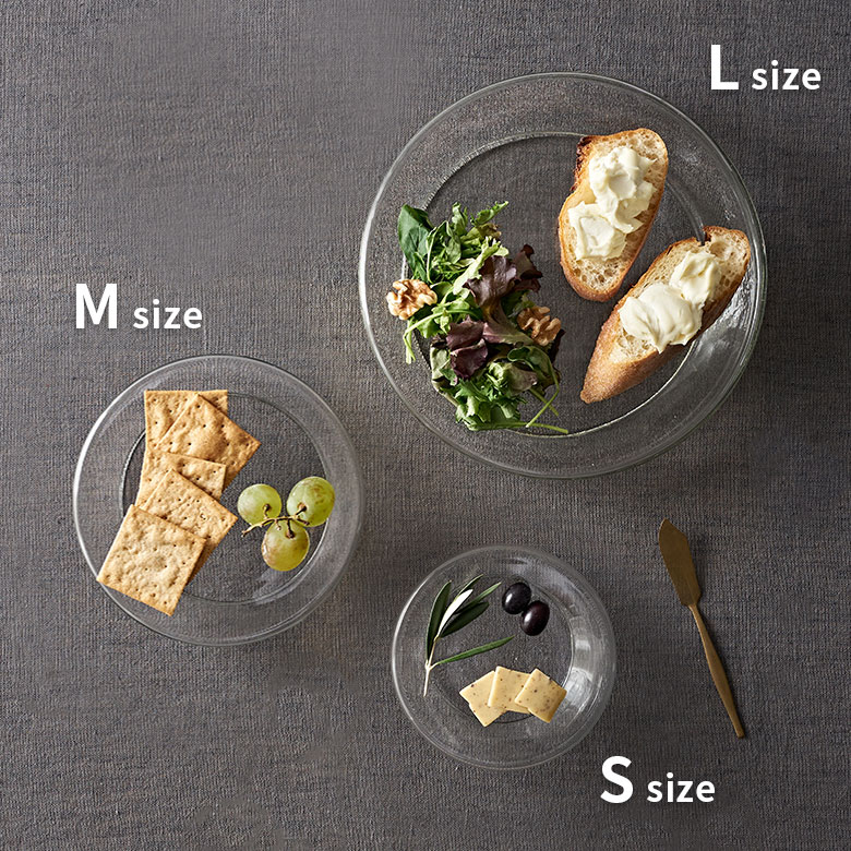 揃えて楽しいガラスプレート