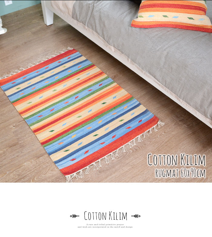 マット ラグ 玄関マット ネイティブ 民族 オルテガ エスニック