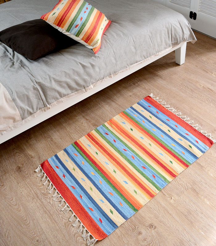 マット ラグ 玄関マット ネイティブ 民族 オルテガ エスニック