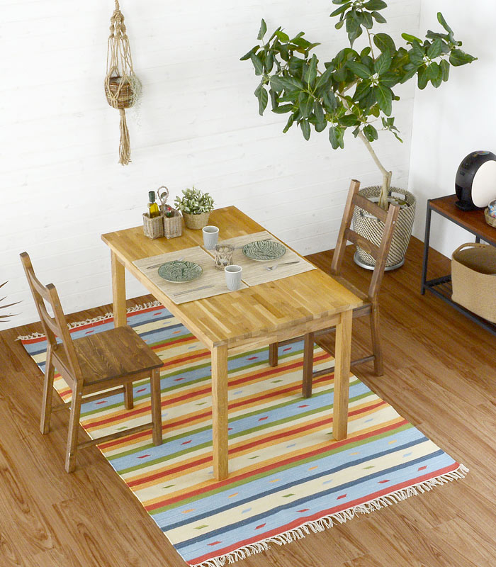 ラグ　マット キリム ネイティブ 民族 オルテガ エスニック