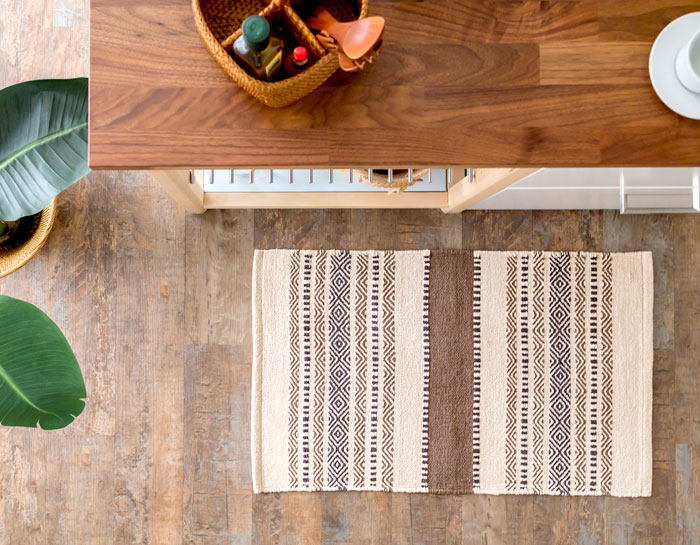 エスニック ネイティブ 西海岸 ビーチハウス コットンキリム トイレマット 玄関マット キッチンマット 洗面所 50x80