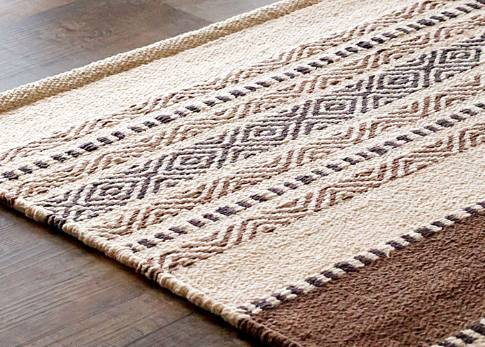 エスニック ネイティブ 西海岸 ビーチハウス コットンキリム トイレマット 玄関マット キッチンマット 洗面所 50x80