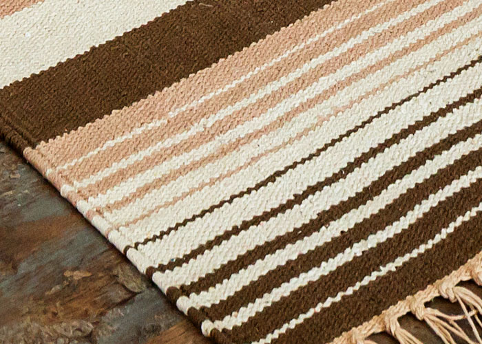 エスニック　ネイティブ　西海岸　ビーチハウス　コットンキリム　トイレマット　玄関マット　キッチンマット　洗面所　45x120