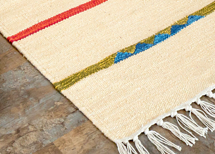 エスニック ネイティブ 西海岸 ビーチハウス コットンキリム トイレマット 玄関マット キッチンマット 洗面所 45x180