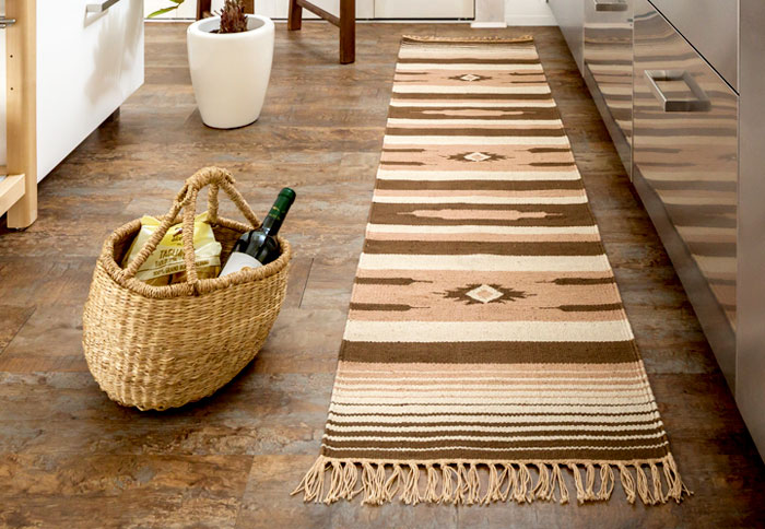 エスニック　ネイティブ　西海岸　ビーチハウス　コットンキリム　トイレマット　玄関マット　キッチンマット　洗面所　45x180