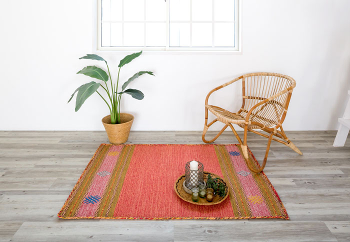 ラグ マット キリム ネイティブ 民族 オルテガ エスニック 100x140