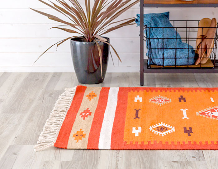 ラグ　マット キリム ネイティブ 民族 オルテガ エスニック　100x140