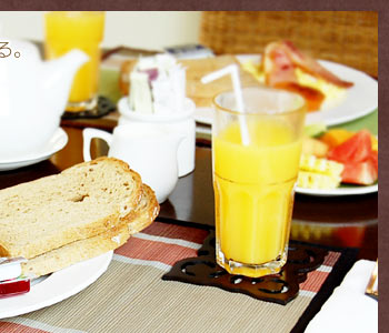 バリ島で見つけてきた、バナナの木を使用したランチョンマット。