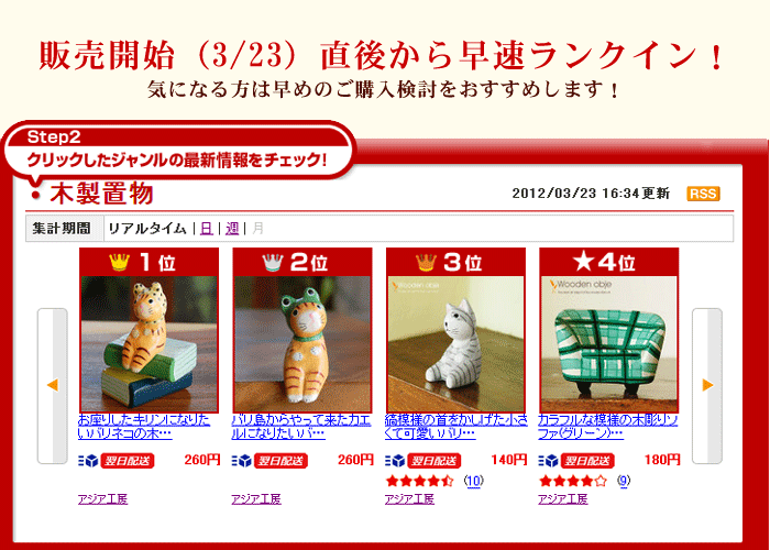 続々ランクイン！