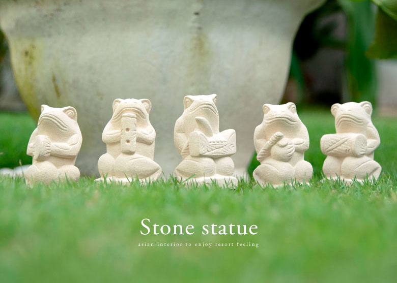 石像。ストーンオブジェ。アジアンオブジェ。おしゃれなアジアン雑貨。