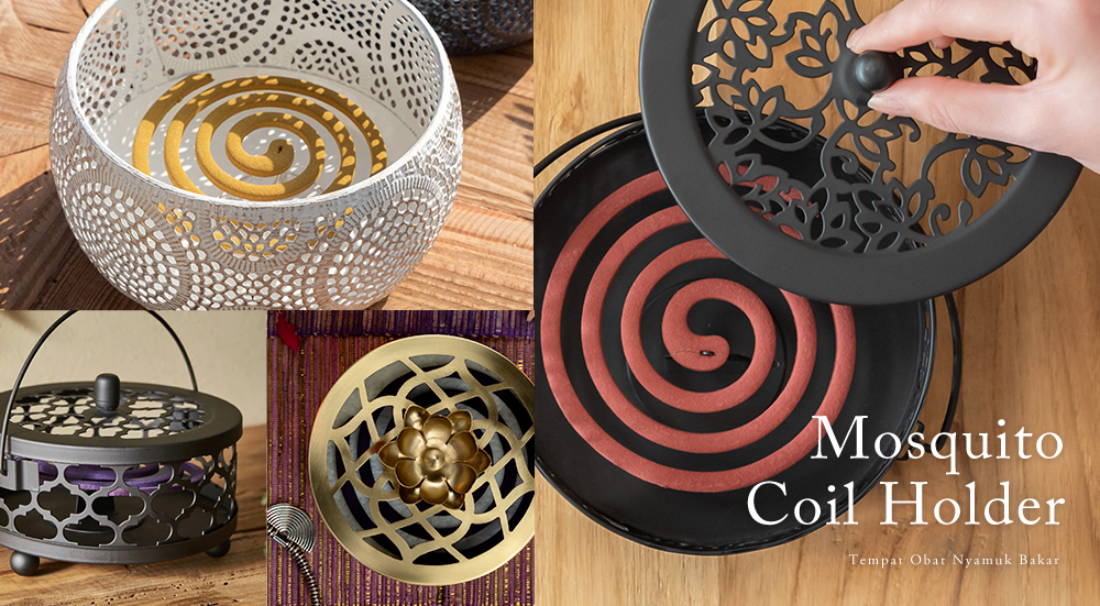 アジアンならではの存在感。アジアン蚊取り線香入れ