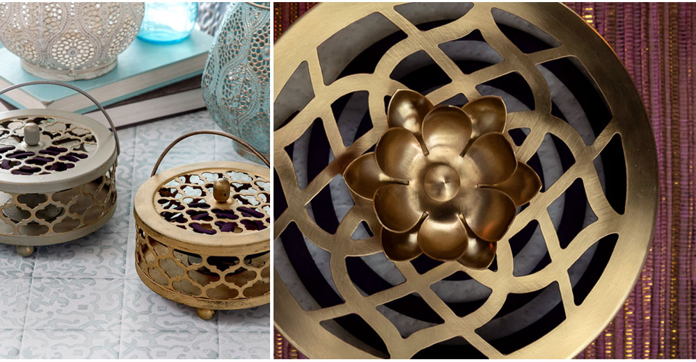 丈夫でモダンなスチール製や真鍮製、涼しげなガラス製など、様々なデザインの、蚊取り線香ホルダー。