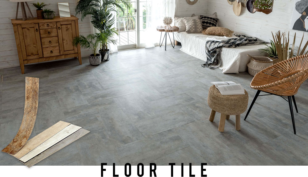 フロアタイル タイルを並べていくだけ、誰でも簡単