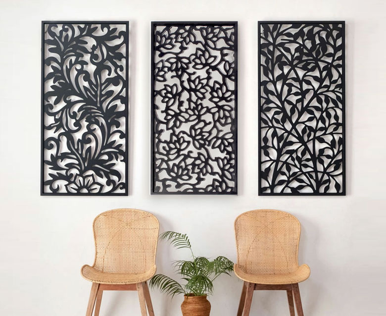 サイズ違いや他のデザインと合わせて飾っても