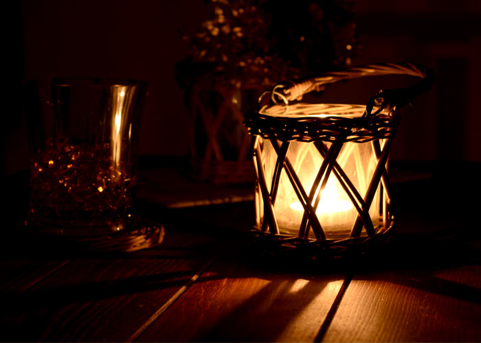 キャンドルホルダー ろうそく立て 柳 ヤナギ ラタン アンティーク バリ雑貨 アジアン雑貨