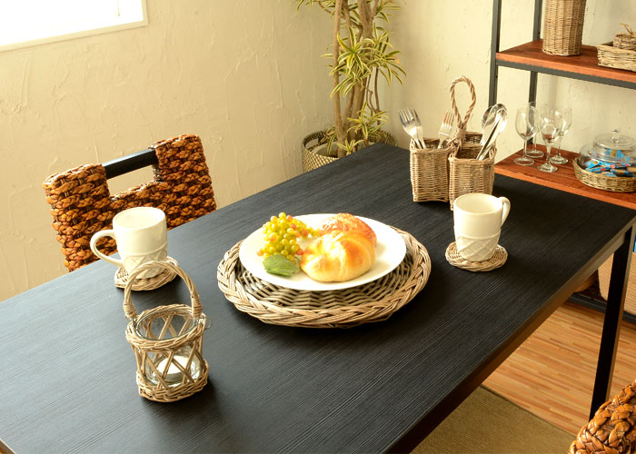 コースター 柳 ウィロー 丸型 ラウンド リビング キッチン雑貨 卓上 おしゃれ バリ雑貨 アジアン雑貨