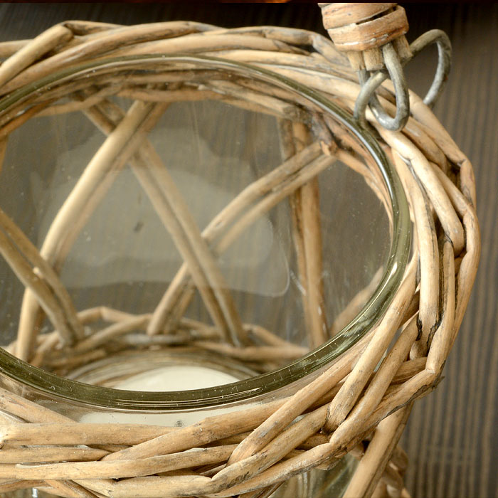 キャンドルホルダー ろうそく立て 柳 ヤナギ ラタン アンティーク バリ雑貨 アジアン雑貨