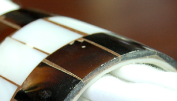 天然素材の天然のシェルを使って仕上げたアジアンナプキンリング♪