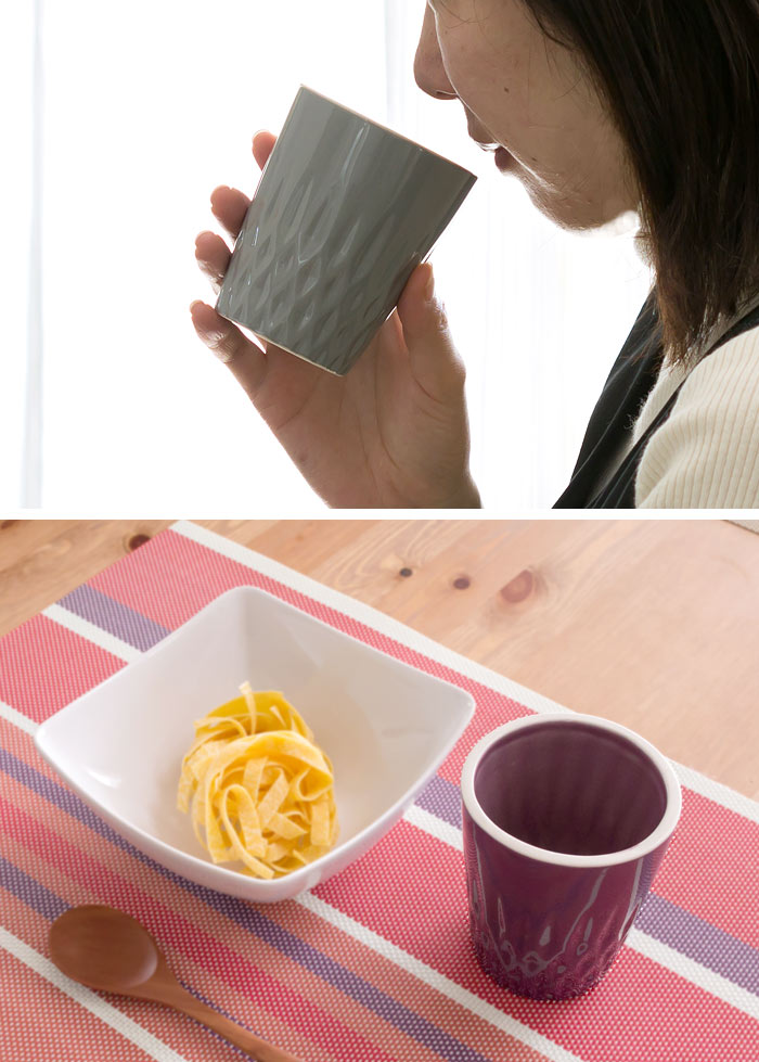 マグカップ コップ タンブラー ナチュラル アジア雑貨 アジアン雑貨 モダン エスニック フラワーベース カトラリースタンド パープル グレー 食器