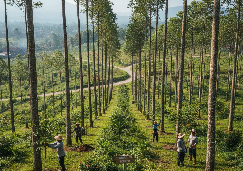 持続可能な森林管理の様子