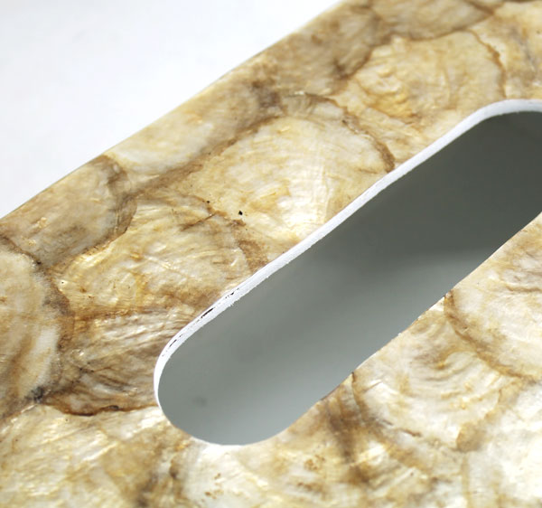 カピスシェルのティッシュケースカバー