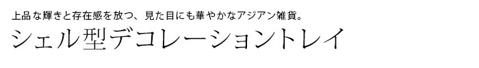 シェル型デコレーショントレイ