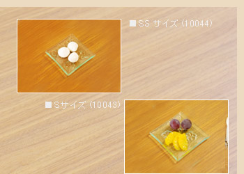 バリ島の職人が丁寧に作り上げたガラスのプレートは爽やかな見た目と模様が魅力です。